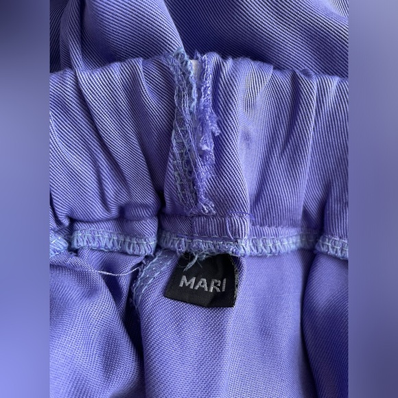 MARI Purple Cropped Wide Dress Pants - Picture 4 of 4